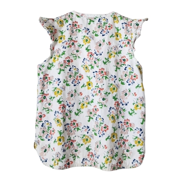 STELLA MCCARTNEY KIDS mini floral ruffle sleeve zip top in bright floral 8Y - Picture 2 of 9